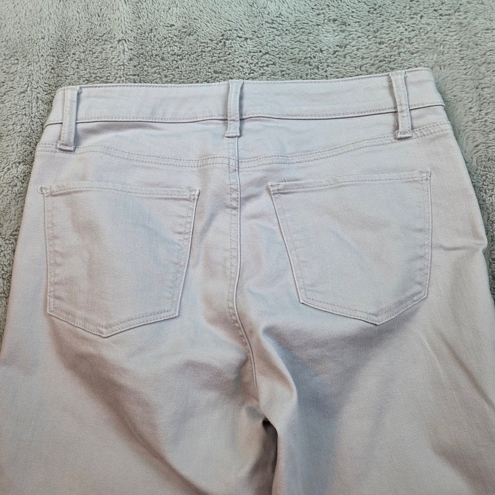 Talbots Cotton Blend Slim Ankle Pants Womens Sz 8 Flawless Five-Pocket Gray Blue - Picture 8 of 9